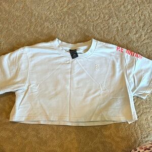 P.E Nation crop baby blue T shirt size M